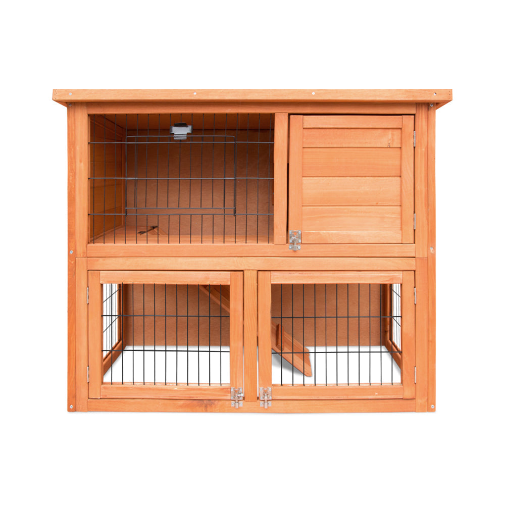 NNEDSZ Rabbit Hutch Hutches Large Metal Run Wooden Cage Chicken Coop Guinea Pig